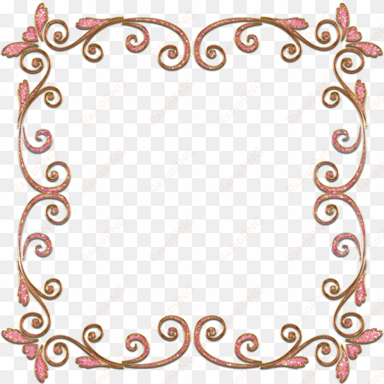 elegant scroll border png - portable network graphics