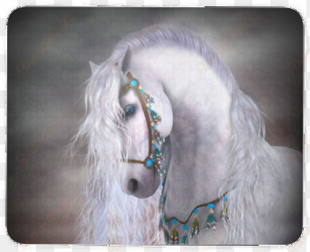 elegant white horse - beautiful white horse fantasy art