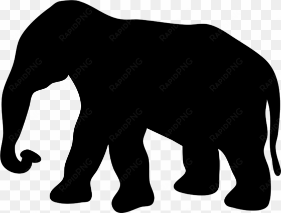 elephant silhouette clip art at clker com vector clip - elephant silhouette gif