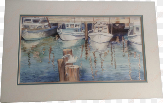 ellen s leupold cws fisherman's wharf seagull on a - painting