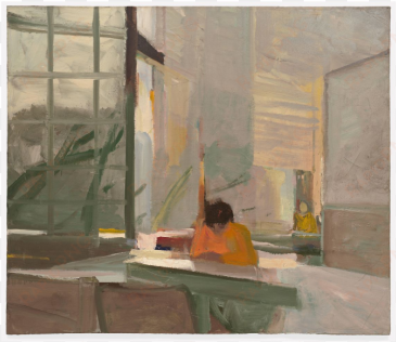 elmer bischoff and joan brown included in 'wayne thiebaud - elmer bischoff orange sweater