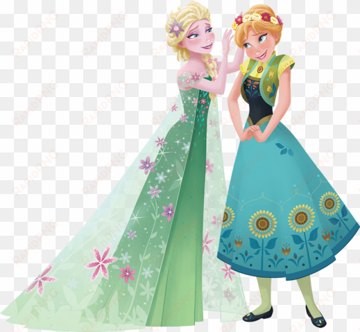 Elsa And Anna - Elsa Frozen Fever 2d transparent png image
