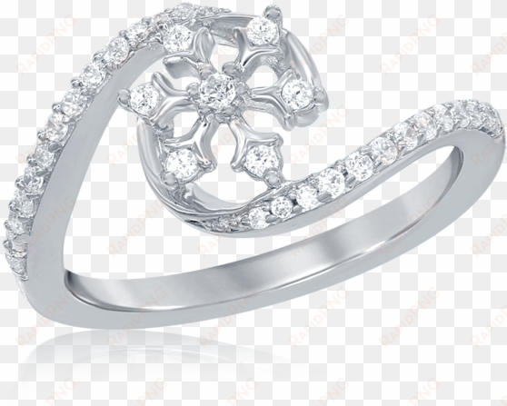 elsa frozen snowflake diamond swirl ring in 14k white - elsa snowflake diamond swirl ring