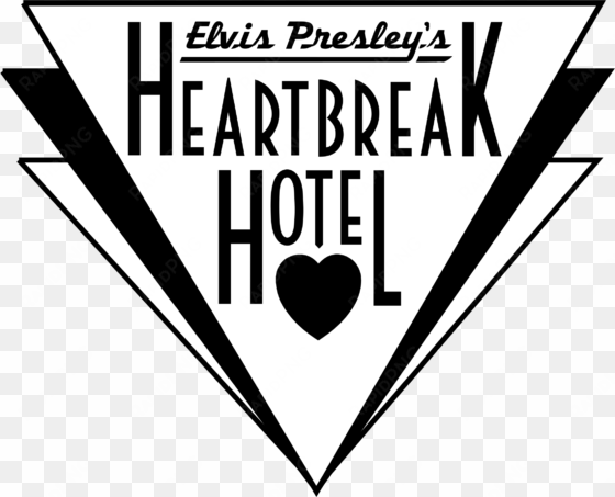 elvis presley's heartbreak hotel logo png transparent - wall sticker elvis presley