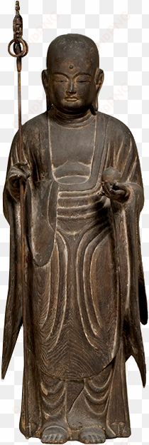 <em>jizo bosatsu</em>, 9th-10th century c - bronze sculpture