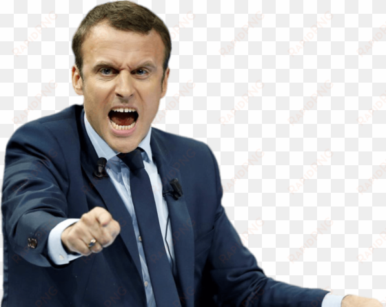 Emmanuel Macron Angry - Macron Png transparent png image