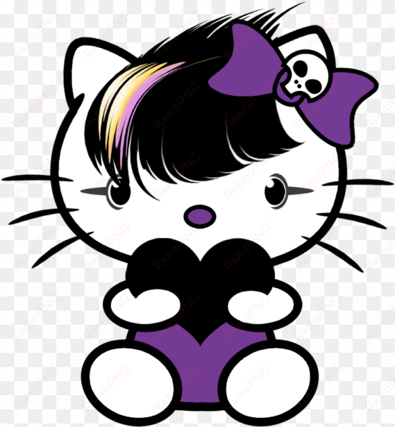 emo love kitty - hello kitty