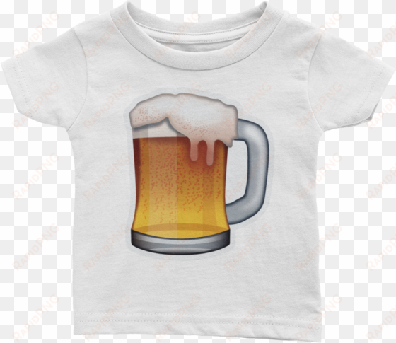 emoji baby t-shirt - beer emoji