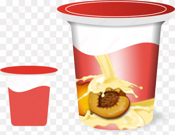 Emoji Clipart Peach Source - Yogurt Cup Clipart transparent png image