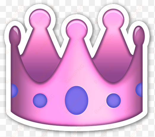 Emoji Coroa Crown Tumblr Overlay Pink Pinkoverlay - Pink Crown Emoji transparent png image