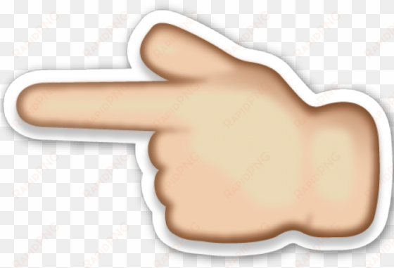 emoji hand pointing left