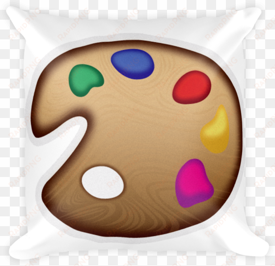emoji pillow - artist palette - emoji