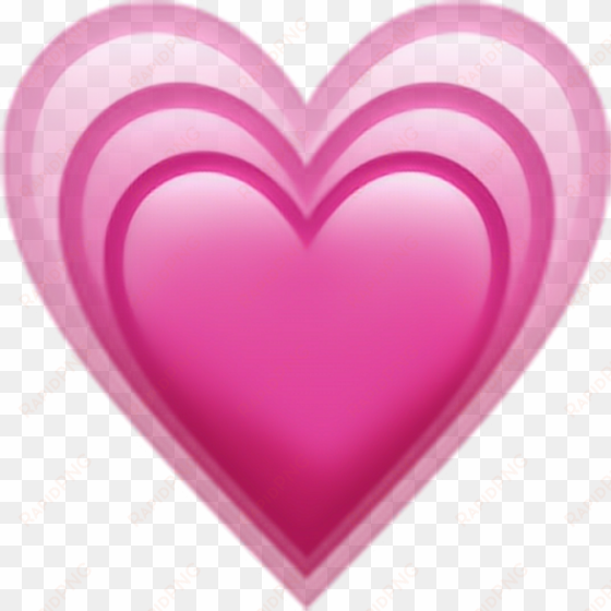 Emoji Png Pngs Pngtumblr Heart Adesivosfreetoedit - Ios Heart Emoji Png transparent png image