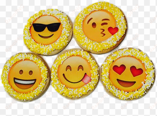 Emoji Sugar Cookies With Nonpareils - Lokai Bracelet- Pink, White, Orange (med) transparent png image