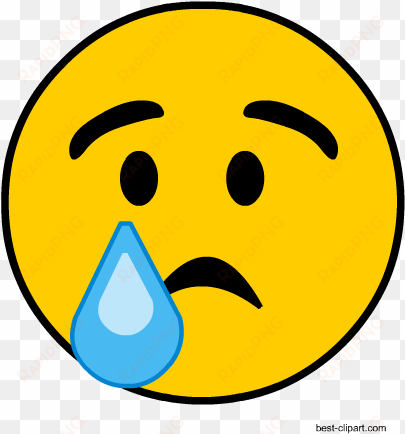 emoji with a tear, free clip art - frosted window transfer mandatory symbol