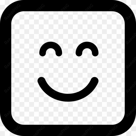 emoticon square smiling face with closed eyes comments - 3 icon
