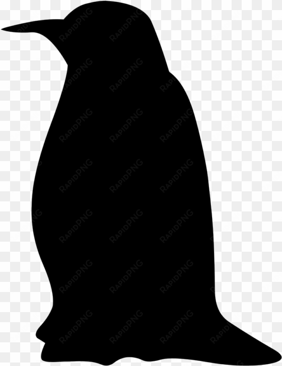 emperor penguin animal silhouettes free commercial - silhouette of a penguin