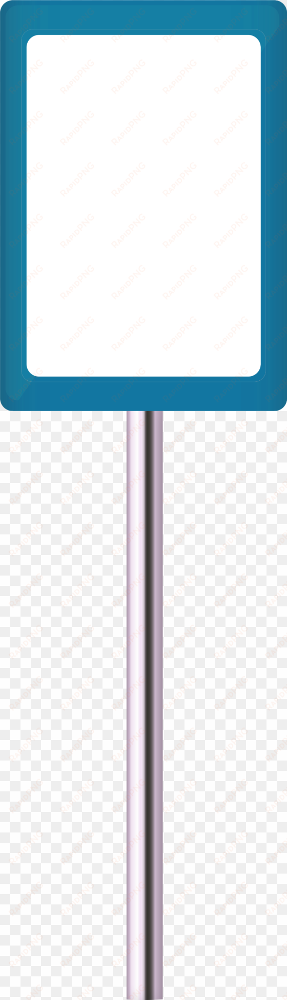 empty blue frame sign png clip art - sign