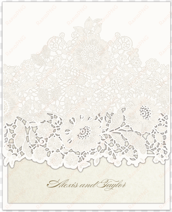 enclosure card florentine lace suite - doodle