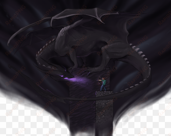 ender dragon vs steve - real minecraft ender dragon