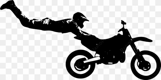 enduro motorcycle motorcycle stunt riding bicycle motocross - silhouette motorbike