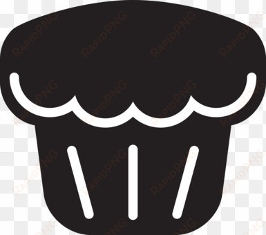 english muffin cupcake computer icons silhouette - cafepress muffin throw pillow