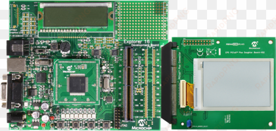 epd pictail™ plus daughter board with - microchip explorer 16 board