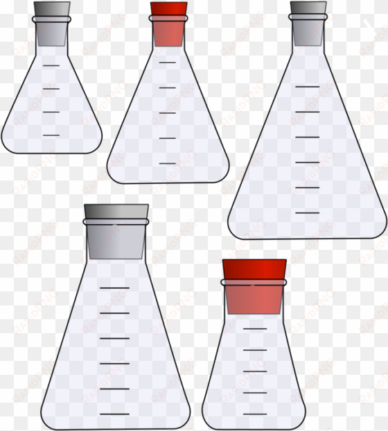 erlenmeyer flask laboratory flasks glass computer icons - erlenmeyerkolben mit stopfen