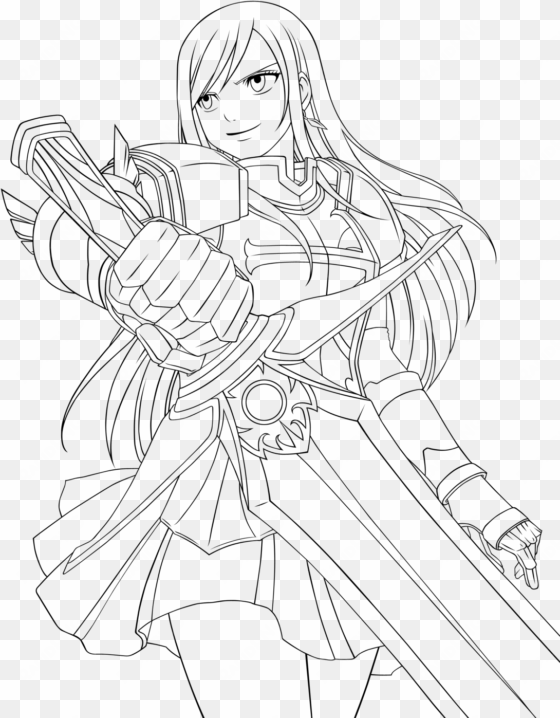 erza scarlet fairy tail coloring pages sketch coloring - erza scarlet fairy tail coloring pages