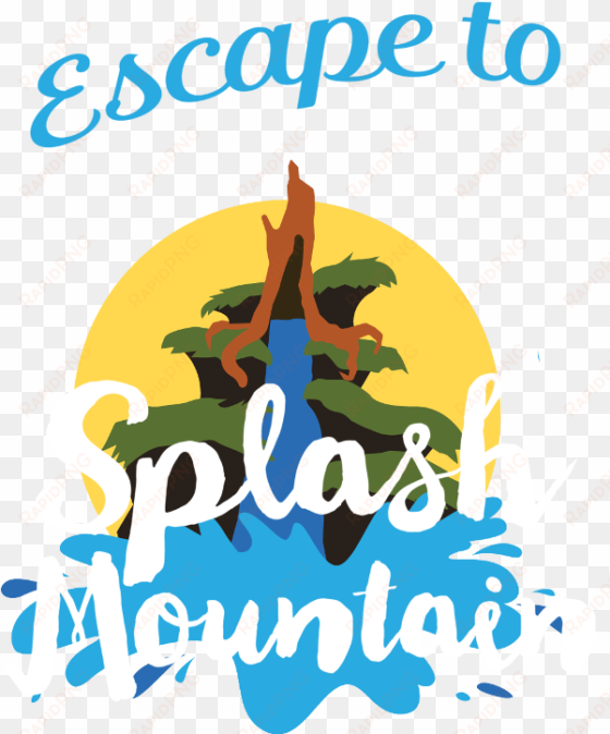 escape to splash mountain - splash mountain logo png