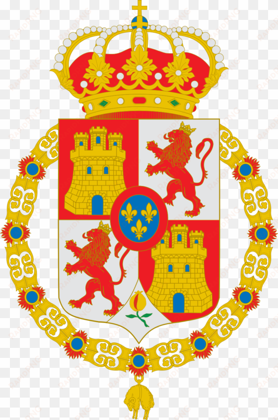 escudo del rey de españa abreviado antes de 1868 con - spanish monarchy