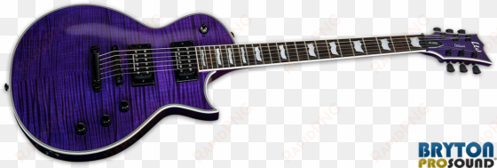 esp ltd ec 1000fm see thru purple flame maple seymour - esp ltd ec-1000 electric guitar, vintage black