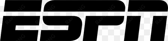 espn logo black - black-and-white