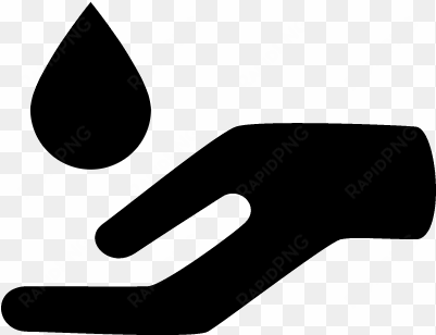 essential oil drop for spa massage falling on an open - open hand logo