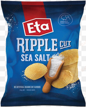 eta chips ripple cut sea salt 40g - potato chip