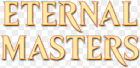 eternal masters booster - eternal masters text logo