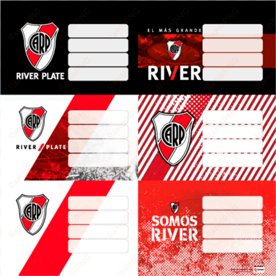 etiqueta escolar river plate - etiqueta river