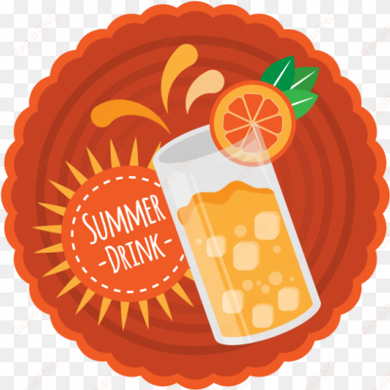 etiqueta naranja bebida de verano - drink