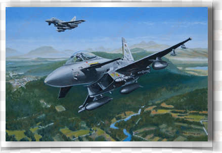 eurofighter jgs 74 eurofighter typhoon oil on canvas - eurofighter typhoon