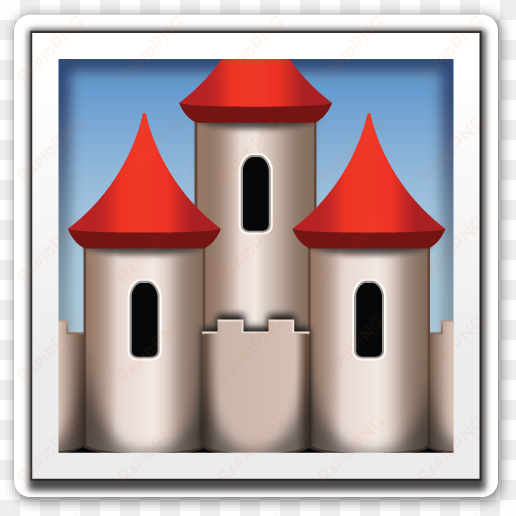 European Castle Emoji Stickers, Emoticon, Emojis, Laptops, - Castle Emoji transparent png image