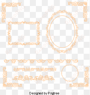 european pattern border, euporean pattern, european - circle