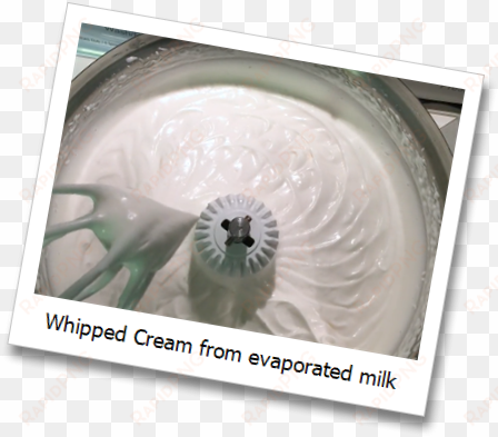 evaporated milk whipped cream - picture frame