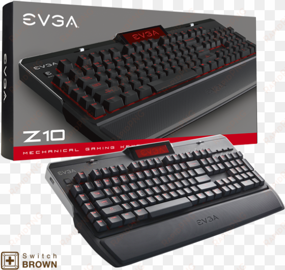 evga 802 zt n101 kr z10 gaming keyboard, red backlit - evga z10 mechanical keyboard