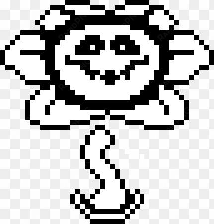 evil flowey png clip art black and white stock - undertale flowey