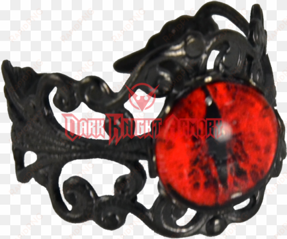 evil gothic eye ring - gothic ring