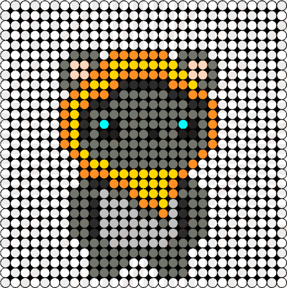 ewok perler bead pattern / bead sprite - hama bead pattern star wars