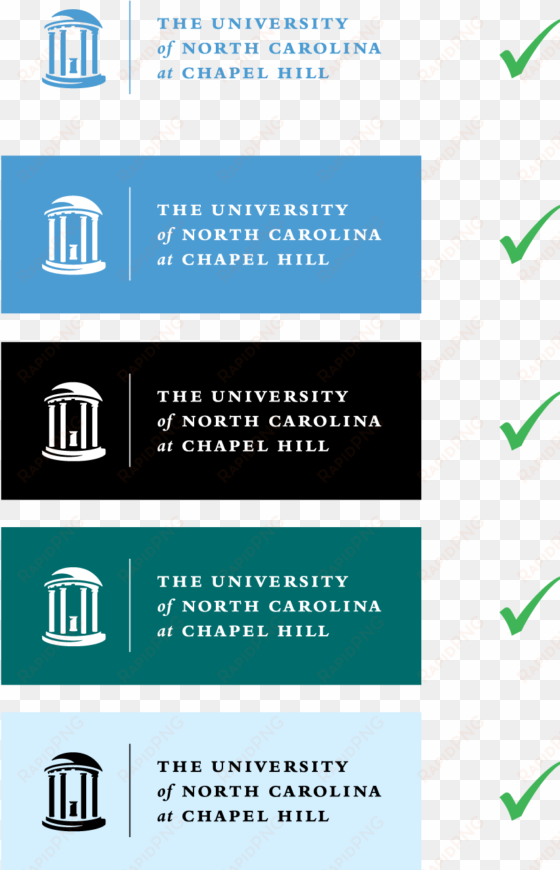 examples of incorrect logo modifications and usage - university of north carolina at chapel hill