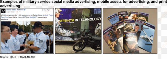 examples of military service social media advertising, - advertising