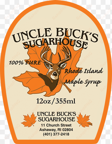 exceptional maple syrup label examples - sugar shack