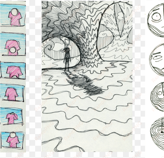 excerpts from my sequence drawing sketchbook - illustration
